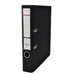 biblioraft-a4-plastifiat-pp-pp-margine-metalica-50-mm-optima-premium-negru